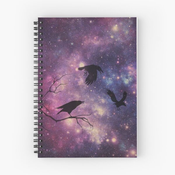 Item preview, Cuervos volando en el espacio designed and sold by Thepiercingcook.