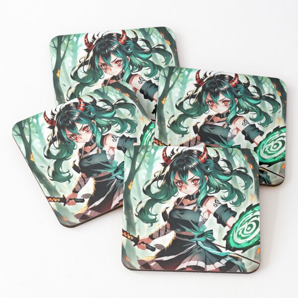 Item preview, Anime Girl- Green Theme designed and sold by AnimeRay.