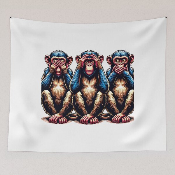 Item preview, Cheeky Monkeys: Covering Up What's Convenient! designed and sold by 0penvimark.