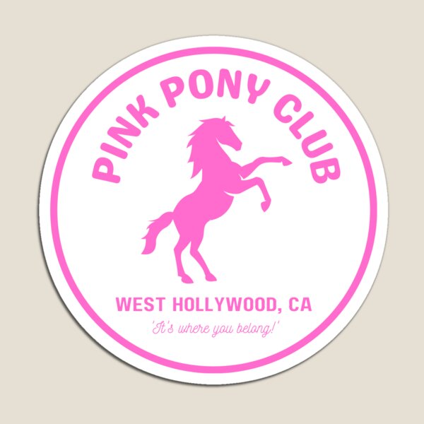 Item preview, Pink Pony Club (Circle Logo / Back Print) designed and sold by BookwormDesigns.