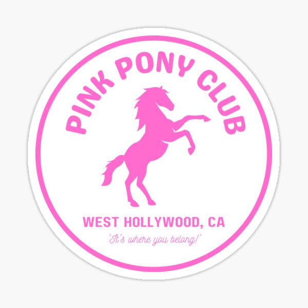 Item preview, Pink Pony Club (Circle Logo / Back Print) designed and sold by BookwormDesigns.