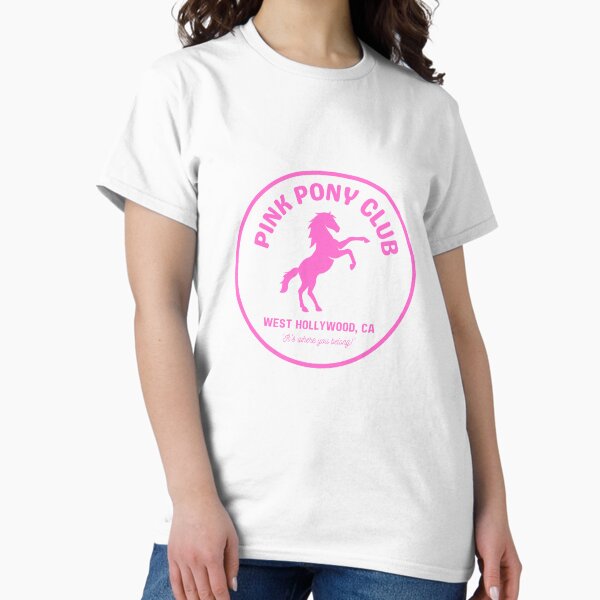Artikel-Vorschau von Pink Pony Club (Kreislogo/Rückendruck), designt und verkauft von BookwormDesigns.