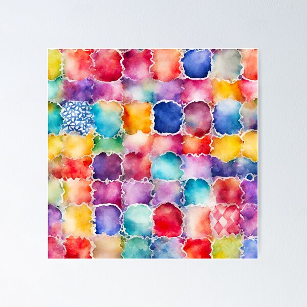 Item preview, Modern Watercolor Patchwork Abstract Pattern 3 designed and sold by Tom-Johnson.
