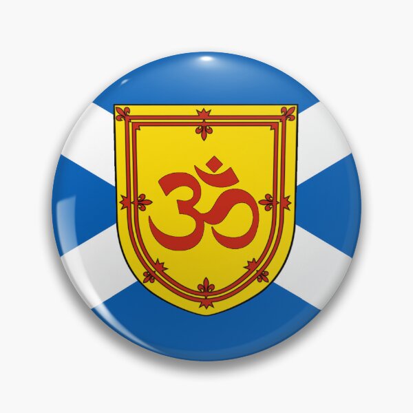 Item preview, Scottish Saltire Flag with Hinduism Symbol Shield (Bratach Saltire na h-Alba le Sgiath Syinduism) designed and sold by JonathanR1994.
