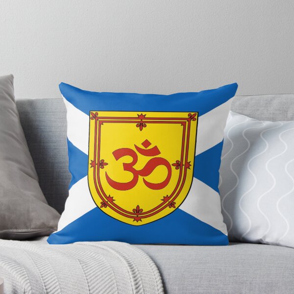 Item preview, Scottish Saltire Flag with Hinduism Symbol Shield (Bratach Saltire na h-Alba le Sgiath Syinduism) designed and sold by JonathanR1994.