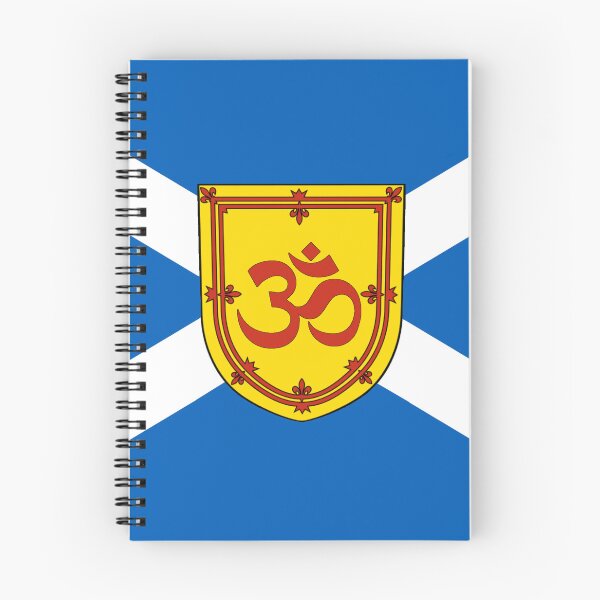 Item preview, Scottish Saltire Flag with Hinduism Symbol Shield (Bratach Saltire na h-Alba le Sgiath Syinduism) designed and sold by JonathanR1994.