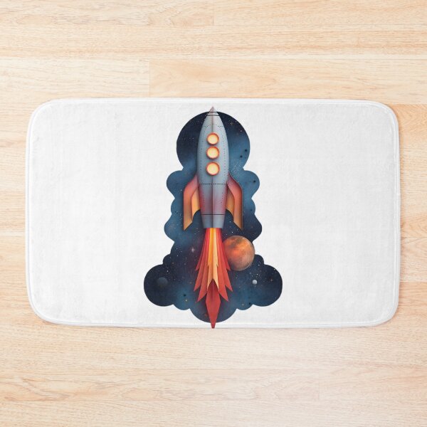 Item preview, Cosmic Journey: Minimalist Rocket Ship designed and sold by AI-Only Creations.