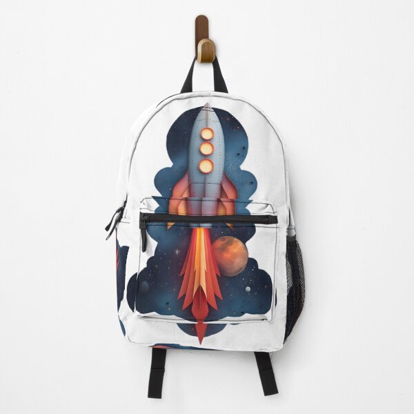 Item preview, Cosmic Journey: Minimalist Rocket Ship designed and sold by AI-Only Creations.