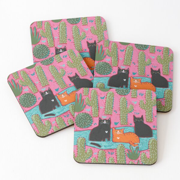 Item preview, Cats Cooling Off In The Desert 2 designed and sold by KilkennyCat Art.