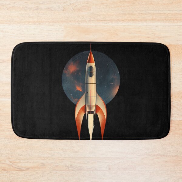 Item preview, Stellar Ascent: Minimalist Rocket Ship designed and sold by AI-Only Creations.