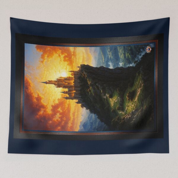 Item preview, The Castle On Claymtron Mountain AI Enchanting Concept Art by Xzendor7 designed and sold by Xzendor7 Digital Art Creations.