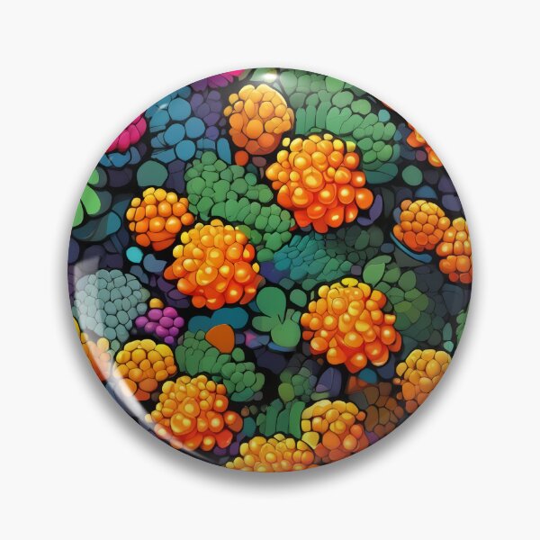 Item preview, Nordic Cloudberry Allover Pattern designed and sold by DreamCraze.