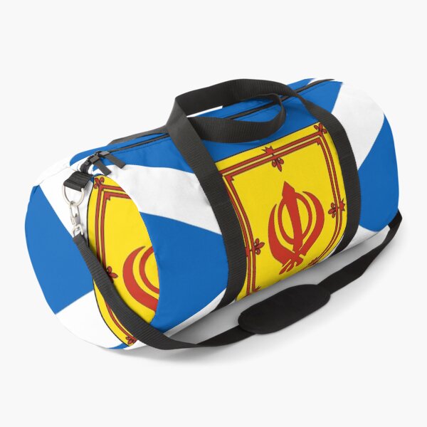 Item preview, Scottish Saltire Flag with Sikhism Symbol Shield (Bratach Saltire na h-Alba le Sgiath Semol SiKhism) designed and sold by JonathanR1994.