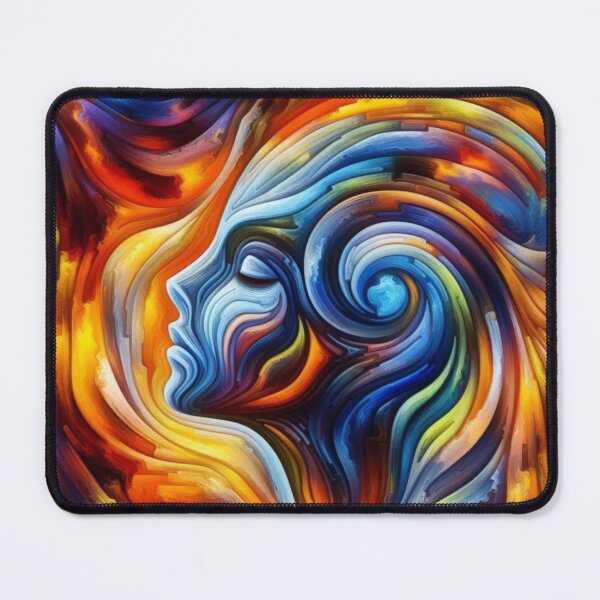 Item preview, The Enigmatic Woman in The Abstract Art Bis designed and sold by redask2me.