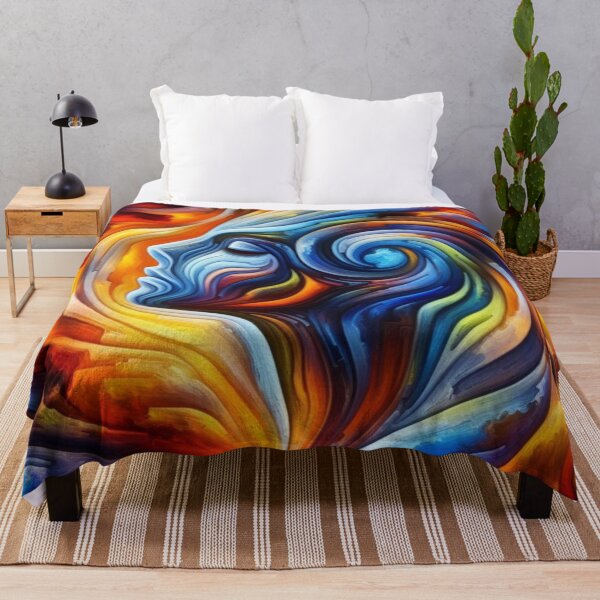 Item preview, The Enigmatic Woman in The Abstract Art Bis designed and sold by redask2me.