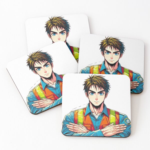 Item preview, Colorful manga security expert from the Rafal Markowski training center designed and sold by RafalMarkowski.