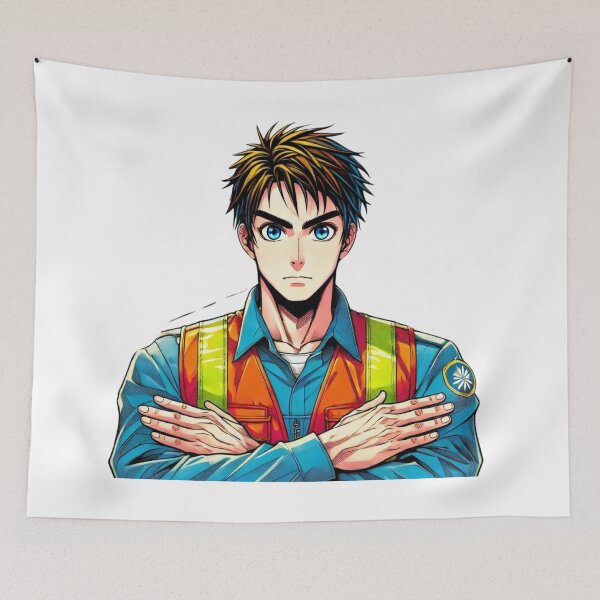 Item preview, Colorful manga security expert from the Rafal Markowski training center designed and sold by RafalMarkowski.