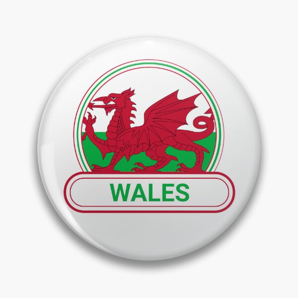Item preview, Wales Country Badge - Wales Flag Baner Cymru Y Ddraig Goch designed and sold by chrisrivait.