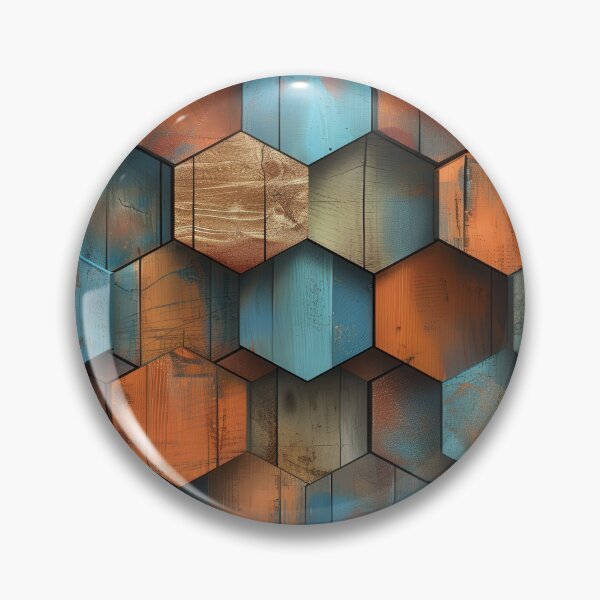Item preview, Wooden Hexagon Pattern designed and sold by brandway.