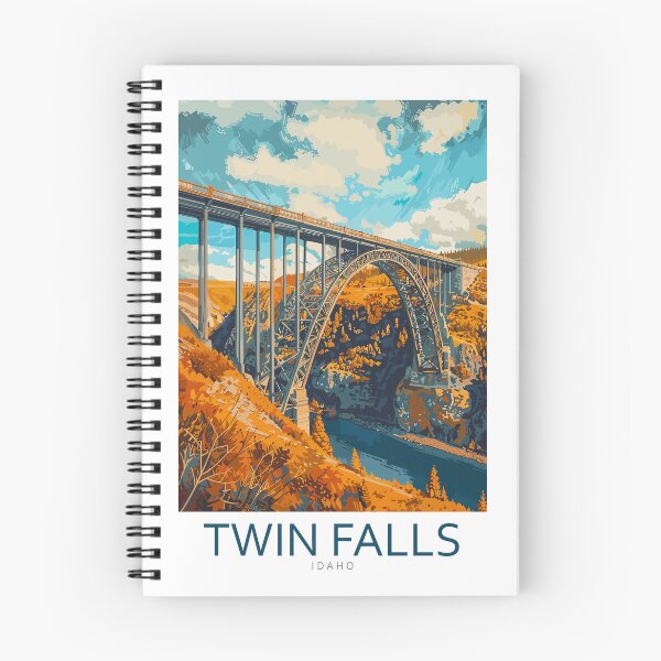 Item preview, Minimalistic Twin Falls - Idaho - United States designed and sold by Marciolini.