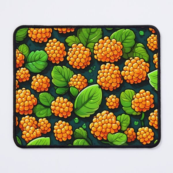 Item preview, Juicy Cloudberry Nordic Berry Pattern designed and sold by DreamCraze.