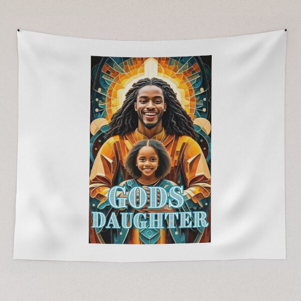 Item preview,  Gods daughter with Dad  christian happy cute romantic gifts for family designed and sold by thankful-loco.
