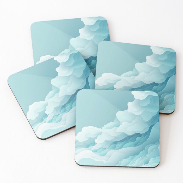 Item preview, Paper Cutout Clouds in Blue Hues designed and sold by brandway.