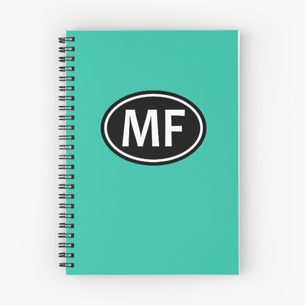 Item preview, Iniciales MF Monograma Letras blancas ovaladas designed and sold by Jeallan Designs.