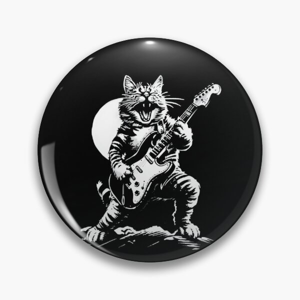 Item preview, Cat Lover Cat Dad Cat Playing Guitar Rock designed and sold by BlueBerry-Pengu.