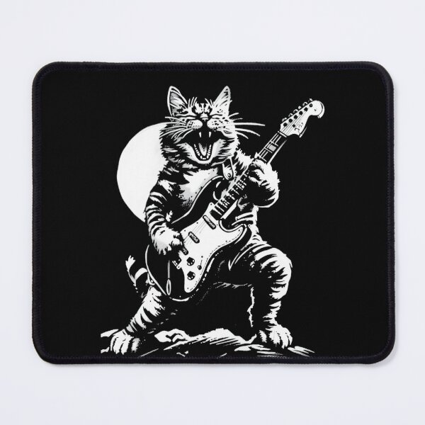 Item preview, Cat Lover Cat Dad Cat Playing Guitar Rock designed and sold by BlueBerry-Pengu.
