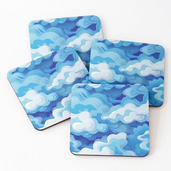 Item preview, Blue And White Paper Cloud Pattern designed and sold by brandway.