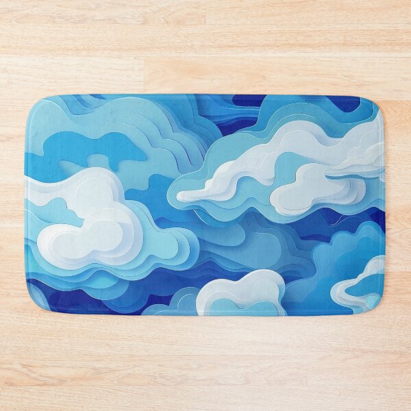 Item preview, Blue And White Paper Cloud Pattern designed and sold by brandway.
