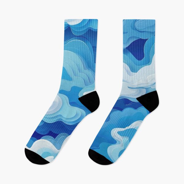 Item preview, Blue And White Paper Cloud Pattern designed and sold by brandway.