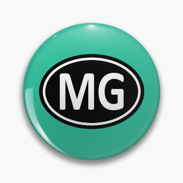 Item preview, MG Initials Monogram Oval White Letters designed and sold by Jeallan Designs.