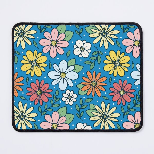 Item preview, Blue Graphic Flowers and Vines designed and sold by sustainablyjill.