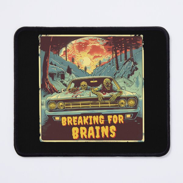 Item preview, Funny Halloween Breaking For Brains Zombies Horror designed and sold by BlueBerry-Pengu.