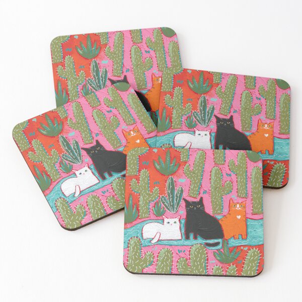 Item preview, Cats Cooling Off In the Desert 3 designed and sold by KilkennyCat Art.