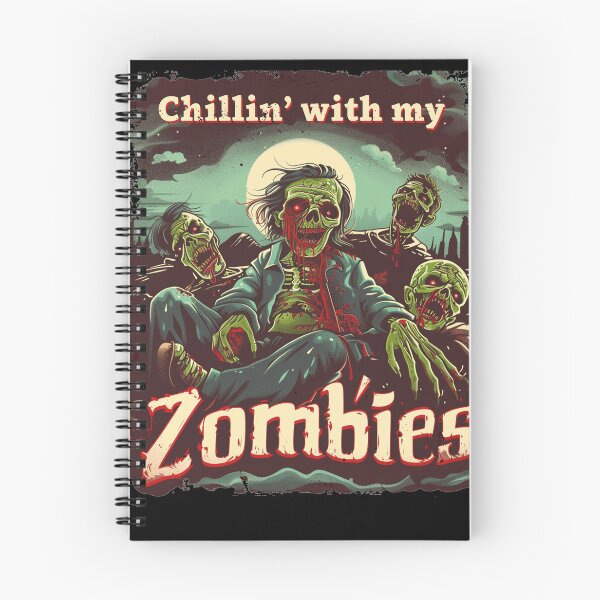 Item preview, Funny Halloween Chillin' With my Zombies Horror designed and sold by BlueBerry-Pengu.