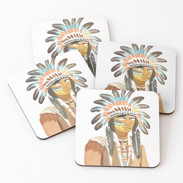 Item preview, Native American tribe face designed and sold by AKRE R.