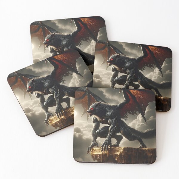 Item preview, Werewolf with Dragon Wings 2 designed and sold by GalleryBrisArt.