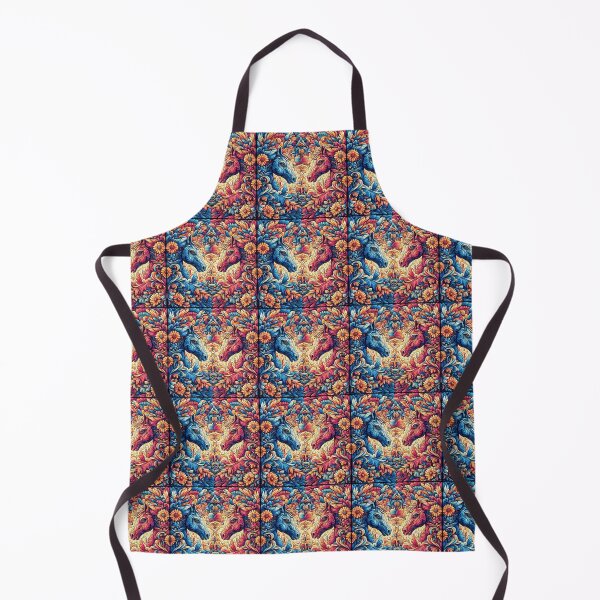 Item preview, Vibrant Dual Horse Mandala Artwork designed and sold by VivoVita.