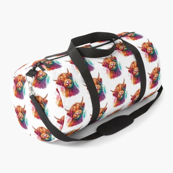 Item preview, Cute Scottish Baby Highland Cow Calf Colorful Watercolor designed and sold by MaedK.