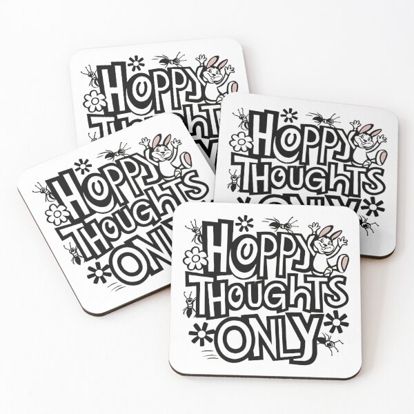 Item preview, Hoppy thoughts only - Funny Bunny Jokes designed and sold by Haji  Kamora.