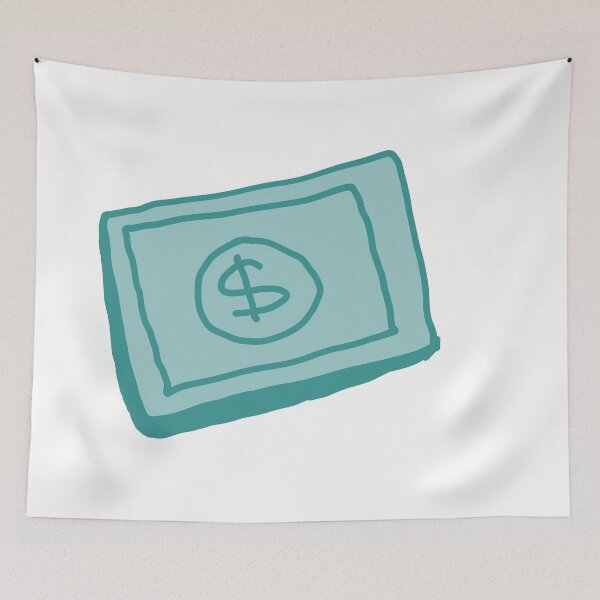 Item preview, Green Dollar Bill Doodle designed and sold by princessadalin.