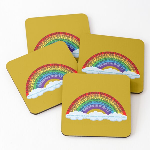Item preview, I do set my bow in the cloud, and it shall be for a token of a covenant between me and the earth. Genesis 9:8-17 Waters shall no more become a flood to destroy all flesh designed and sold by TNGOverall.