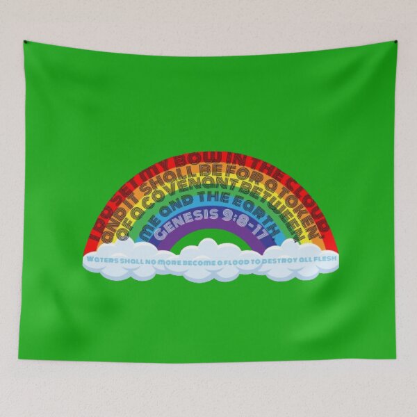 Item preview, I do set my bow in the cloud, and it shall be for a token of a covenant between me and the earth. Genesis 9:8-17 Waters shall no more become a flood to destroy all flesh designed and sold by TNGOverall.
