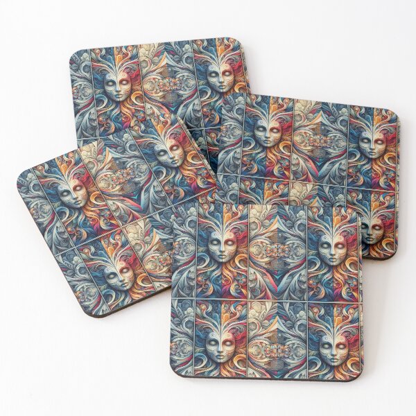 Item preview, Vibrant Abstract Floral Triptych Canvas Art designed and sold by VivoVita.