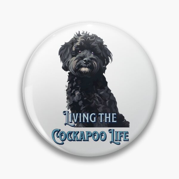 Item preview, Black Cockapoo Living The Cockapoo Life Abstract Design designed and sold by Maciej  Strzelczyk.