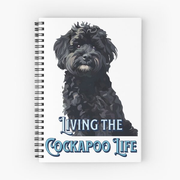 Item preview, Black Cockapoo Living The Cockapoo Life Abstract Design designed and sold by Maciej  Strzelczyk.