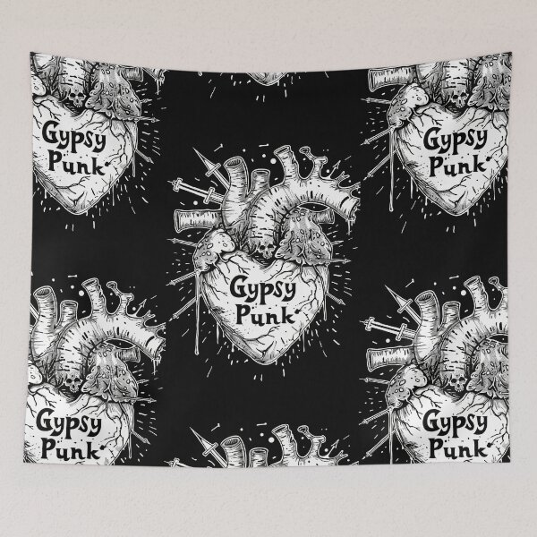 Item preview, Gothic Heart “Gypsy Punk” with Retrofuturistic Font designed and sold by Piotrek0001.